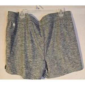 Gaiam Womens Gray Athletic Shorts Size XL Elastic Waist Workout